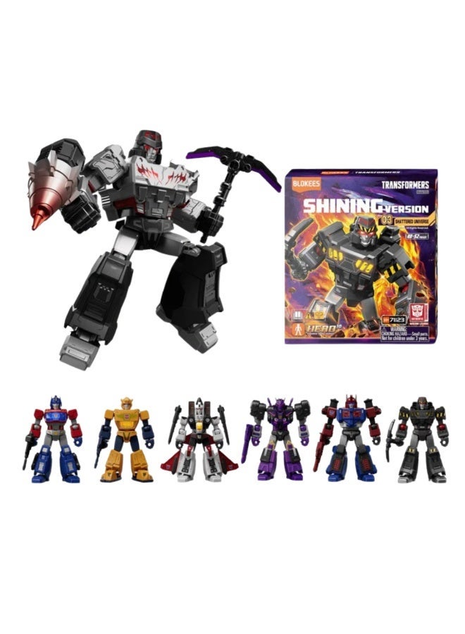 BLOKEES Transformers Shining Version 03 Building Kit | Shattered Universe Collectible Action Figure Block Toy with Glowing Chest & Eyes | Licensed Model for Kids & Adults | STEM Construction & Display - Image 1